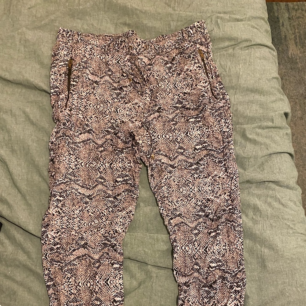 Animal print comfortable joggers